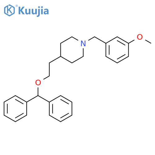 PIPERIDINE, 4-[2-(DIPHENYLMETHOXY)ETHYL]-1-[(3-METHOXYPHENYL)METHYL]- structure