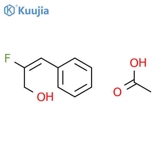 2-PROPEN-1-OL, 2-FLUORO-3-PHENYL-, ACETATE, (2E)- structure