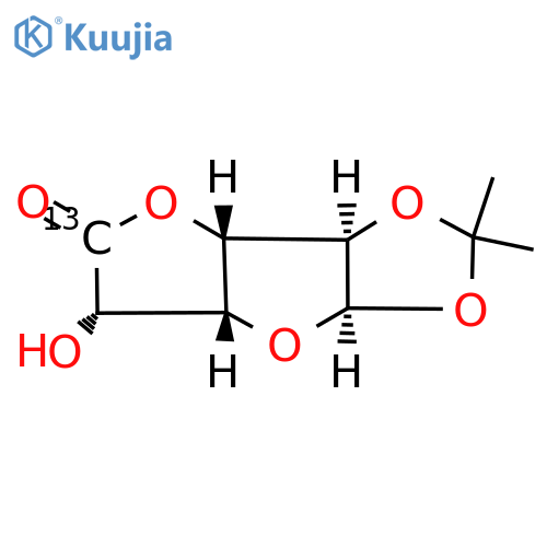 1,2-O-Isopropylidene-α-D-glucofuranuronic-6-13C acid, γ-lactone structure