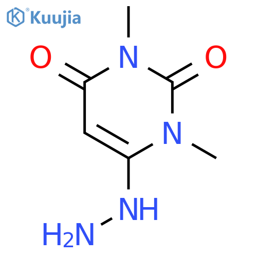 6-hydrazino-1,3-dimethylpyrimidine-2,4(1H,3H)-dione structure