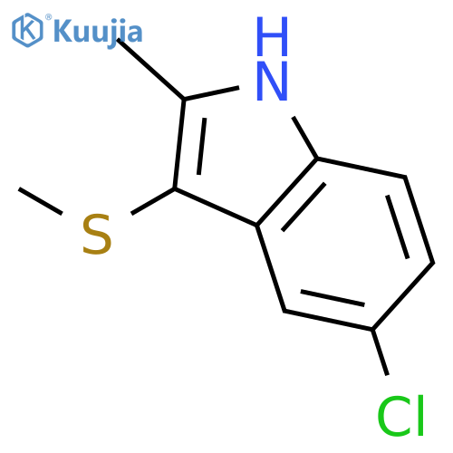 5-chloro-2-methyl-3-(methylthio)-1H-indole structure
