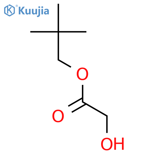 Acetic acid, 2-hydroxy-, 2,2-dimethylpropyl ester structure