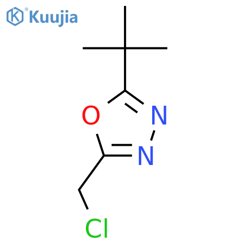 2-tert-butyl-5-(chloromethyl)-1,3,4-oxadiazole structure