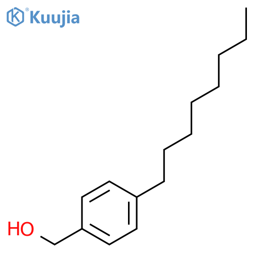 (4-Octylphenyl)methanol structure