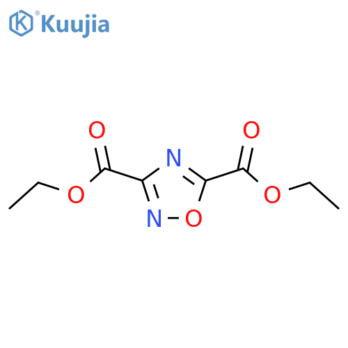 3,5-Diethyl 1,2,4-oxadiazole-3,5-dicarboxylate structure