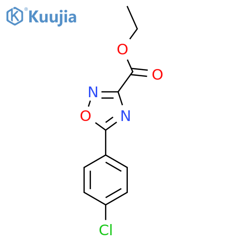 Ethyl 5-(4-chlorophenyl)-[1,2,4]oxadiazole-3-carboxylate structure