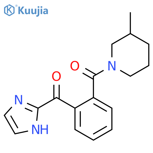 Piperidine, 1-[2-(1H-imidazol-2-ylcarbonyl)benzoyl]-3-methyl- (9CI) structure