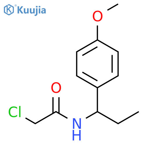 2-chloro-N-1-(4-methoxyphenyl)propylacetamide structure