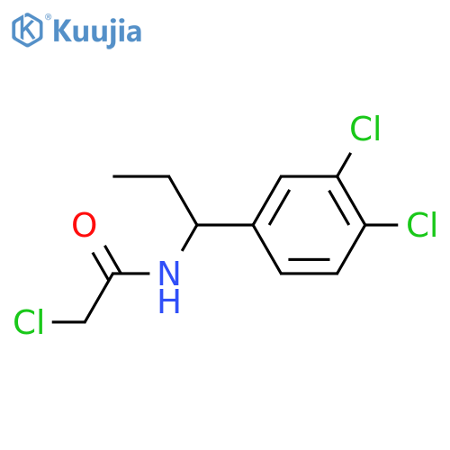 Acetamide, 2-chloro-N-(1-(3,4-dichlorophenyl)propyl)- structure