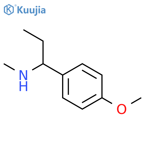 1-(4-Methoxyphenyl)-N-methylpropan-1-amine structure