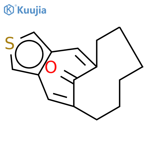 5,12-Methanocyclododeca[c]thiophen-14-one,6,7,8,9,10,11-hexahydro- structure
