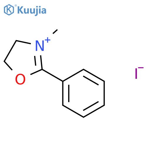 Oxazolium, 4,5-dihydro-3-methyl-2-phenyl-, iodide (1:1) structure