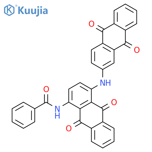 N-[4-[(9,10-dioxoanthracen-2-yl)amino]-9,10-dioxoanthracen-1-yl]benzamide structure