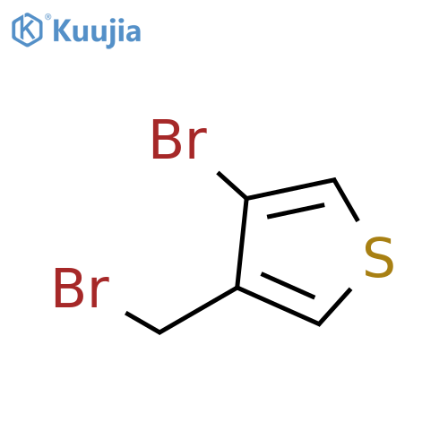 3-Bromo-4-(bromomethyl)thiophene structure