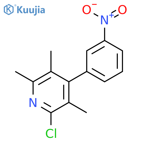 PYRIDINE, 2-CHLORO-3,5,6-TRIMETHYL-4-(3-NITROPHENYL)- structure