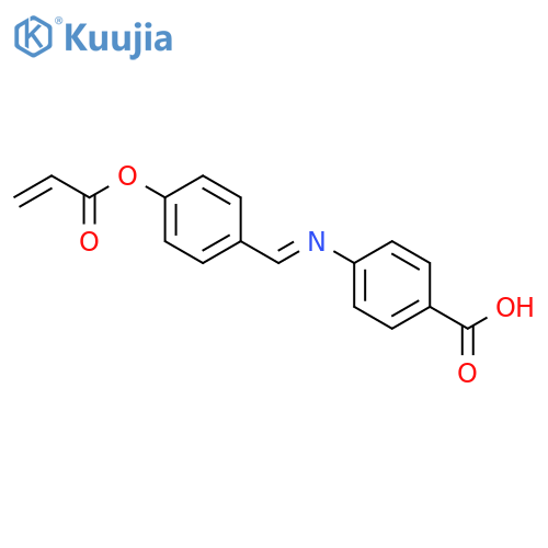 Benzoic acid, 4-[[[4-[(1-oxo-2-propenyl)oxy]phenyl]methylene]amino]- structure