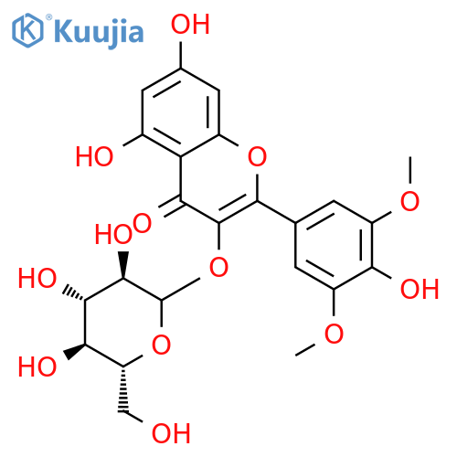 Syringetin-3-O-glucoside structure
