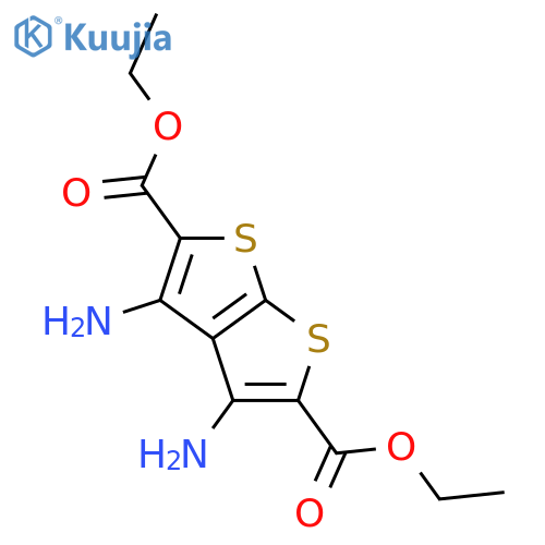 3,4-Diamino-thieno2,3-bthiophene-2,5-dicarboxylic aciddiethylester structure