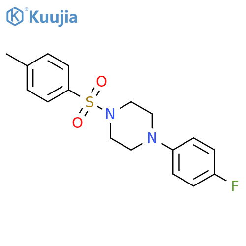 1-(4-fluorophenyl)-4-(4-methylbenzenesulfonyl)piperazine structure