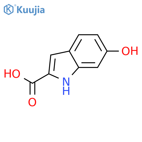 6-Hydroxy-1h-indole-2-carboxylic acid structure