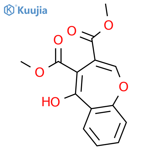 1-BENZOXEPIN-3,4-DICARBOXYLIC ACID, 5-HYDROXY-, DIMETHYL ESTER structure