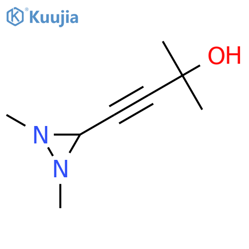 4-(1,2-Dimethyldiaziridin-3-yl)-2-methylbut-3-yn-2-ol structure