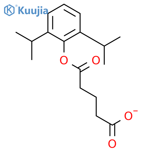 PENTANEDIOIC ACID, MONO[2,6-BIS(1-METHYLETHYL)PHENYL] ESTER structure