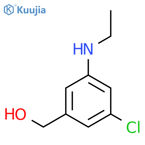 BENZENEMETHANOL, 3-CHLORO-5-(ETHYLAMINO)- structure