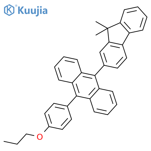 Anthracene, 9-(9,9-dimethyl-9H-fluoren-2-yl)-10-(4-propoxyphenyl)- structure