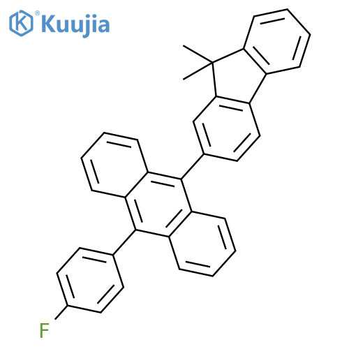 Anthracene, 9-(9,9-dimethyl-9H-fluoren-2-yl)-10-(4-fluorophenyl)- structure
