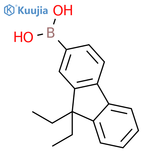 9,9-Diethylfluorene-2-boronicacid structure