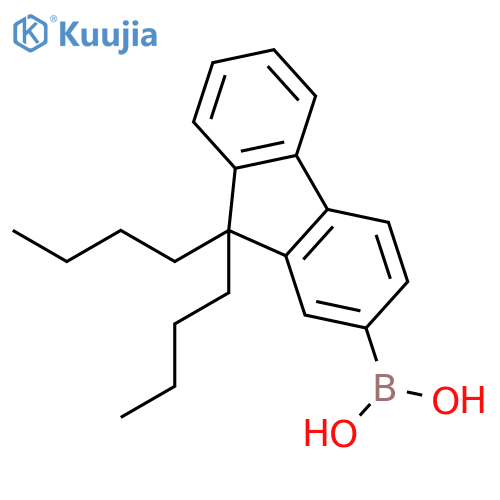 (9,9-Dibutyl-9H-fluoren-2-YL)boronic acid structure