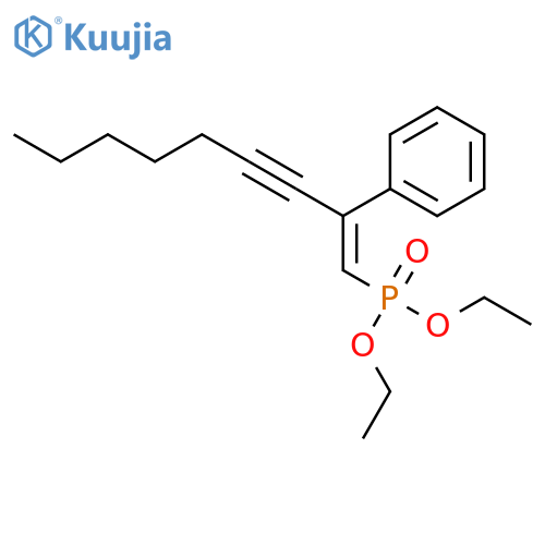 Phosphonic acid, [(1Z)-2-phenyl-1-nonen-3-ynyl]-, diethyl ester structure