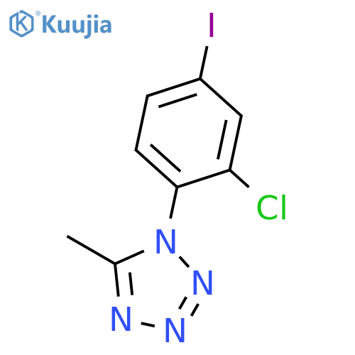 1H-TETRAZOLE, 1-(2-CHLORO-4-IODOPHENYL)-5-METHYL- structure