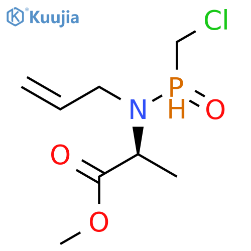 L-ALANINE, N-(CHLOROMETHYLPHOSPHINYL)-N-2-PROPENYL-, METHYL ESTER structure
