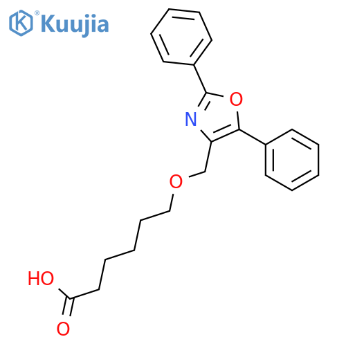Hexanoic acid, 6-[(2,5-diphenyl-4-oxazolyl)methoxy]- structure