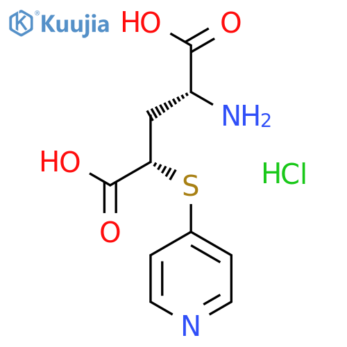 D-GLUTAMIC ACID, 4-(4-PYRIDINYLTHIO)-, HYDROCHLORIDE, (4S)- structure
