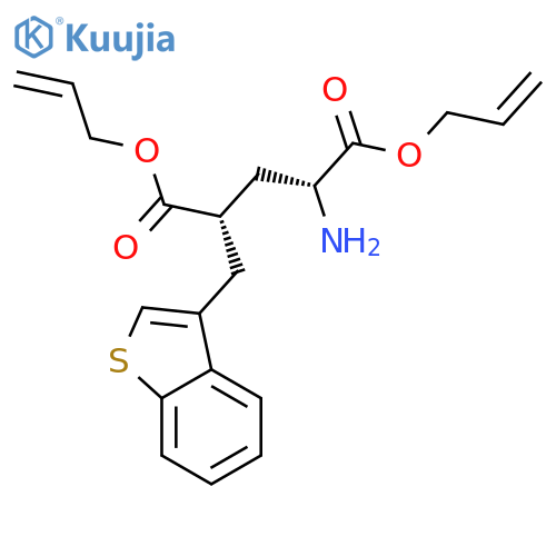 D-Glutamic acid, 4-(benzo[b]thien-3-ylmethyl)-, di-2-propenyl ester, (4S)- structure