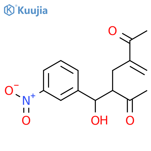 2,6-Heptanedione, 3-[hydroxy(3-nitrophenyl)methyl]-5-methylene- structure