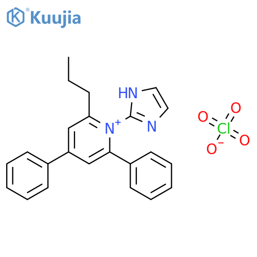 Pyridinium, 1-(1H-imidazol-2-yl)-2,4-diphenyl-6-propyl-, perchlorate structure