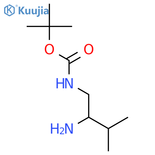 Carbamic acid,[(2R)-2-amino-3-methylbutyl]-, 1,1-dimethylethyl ester (9CI) structure