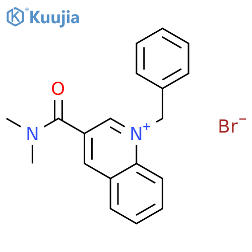 Quinolinium, 3-[(dimethylamino)carbonyl]-1-(phenylmethyl)-, bromide structure