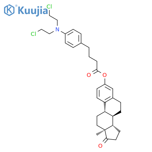 Estra-1,3,5(10)-trien-17-one,3-[4-[4-[bis(2-chloroethyl)amino]phenyl]-1-oxobutoxy]- (9CI) structure