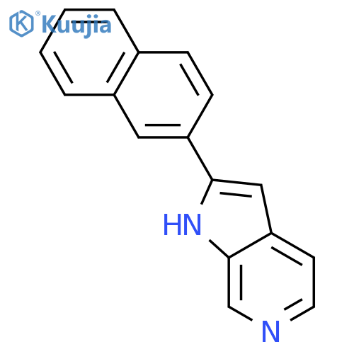 1H-Pyrrolo[2,3-c]pyridine,2-(2-naphthalenyl)- structure