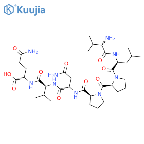 L-GLUTAMINE, L-VALYL-L-LEUCYL-L-PROLYL-L-PROLYL-L-ASPARAGINYL-L-VALYL- structure