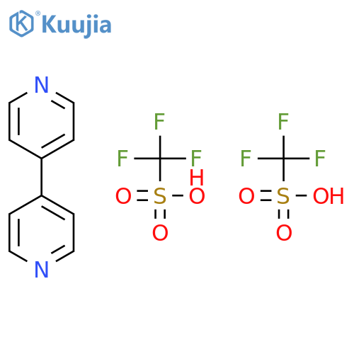 Methanesulfonic acid, trifluoro-, compd. with 4,4'-bipyridine (2:1) structure