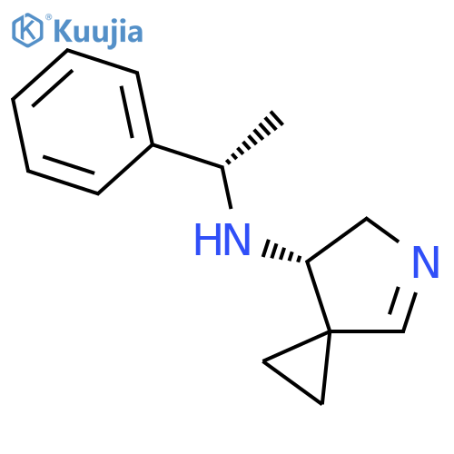 5-Azaspiro[2.4]hept-4-en-7-amine, N-[(1S)-1-phenylethyl]-, (7S)- structure