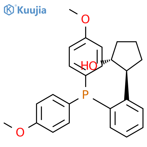 CYCLOPENTANOL, 2-[2-[BIS(4-METHOXYPHENYL)PHOSPHINO]PHENYL]-, (1R,2S)- structure