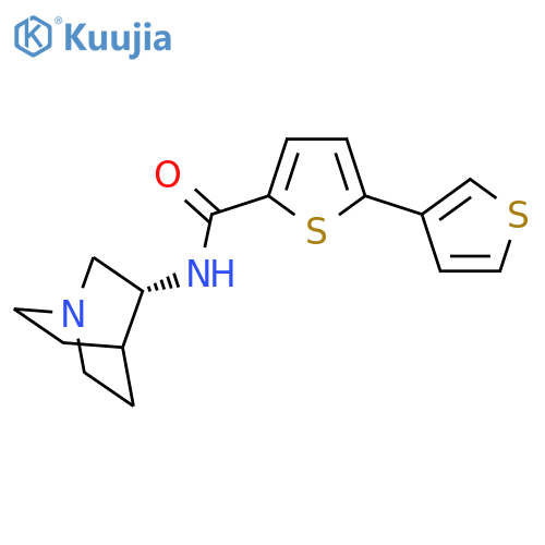 [2,3'-Bithiophene]-5-carboxamide, N-(3R)-1-azabicyclo[2.2.2]oct-3-yl- structure