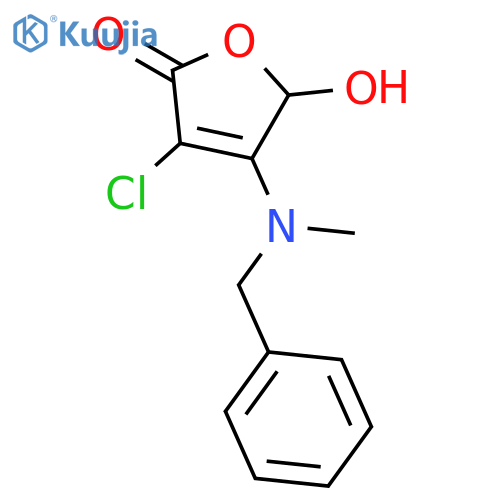 2(5H)-FURANONE, 3-CHLORO-5-HYDROXY-4-[METHYL(PHENYLMETHYL)AMINO]- structure